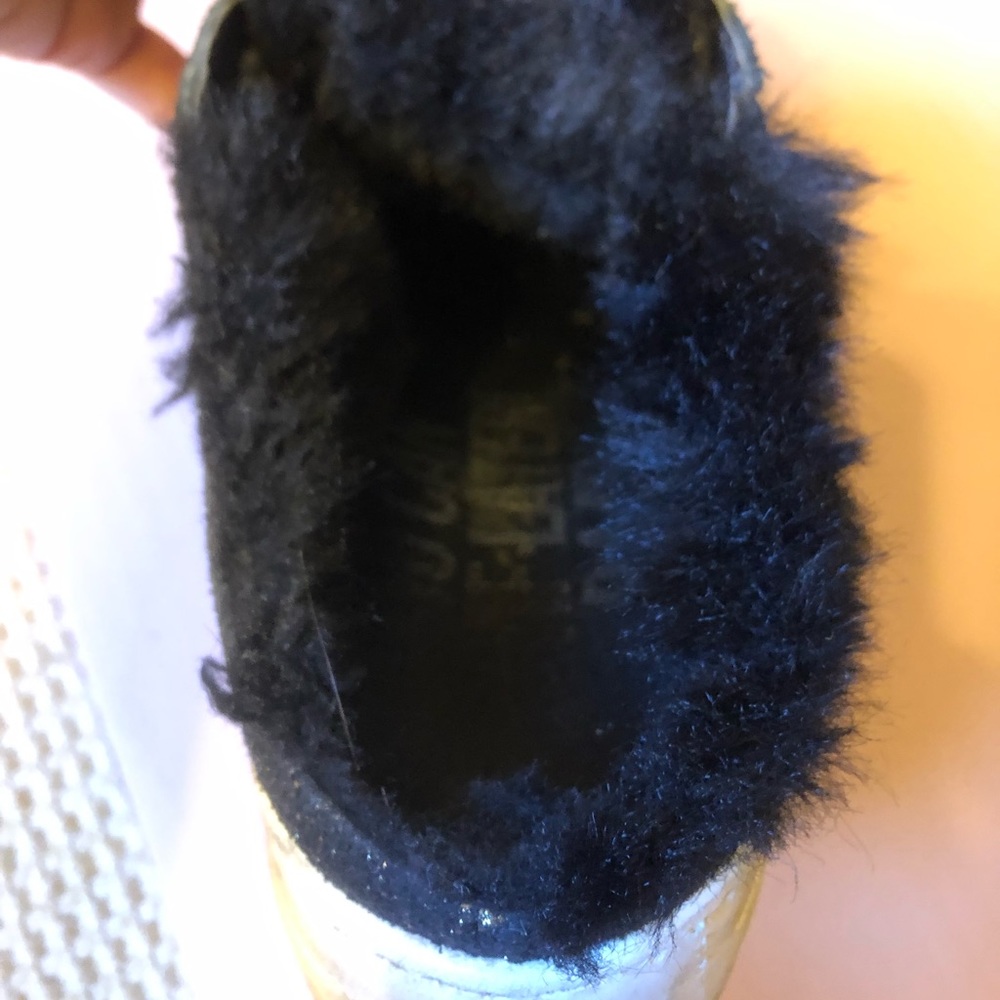 p448 Clara Faux Fur Lined platform slide sneakers - Picture 4 of 12